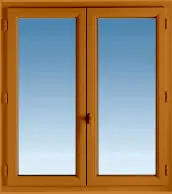 Illustration d’une fenêtre en bois